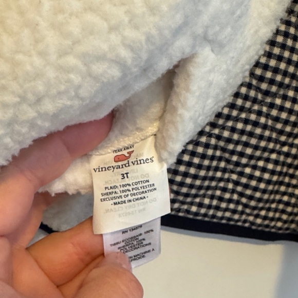 VV Blue and White Reversible Vest - Picture 3 of 5